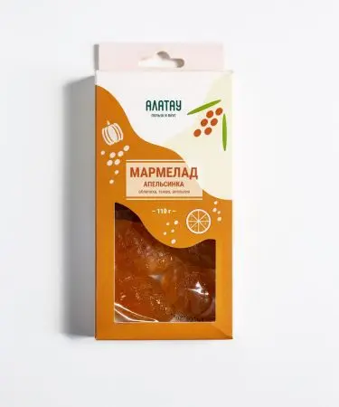 Мармелад фруктовый Апельсиновый, 110 гр