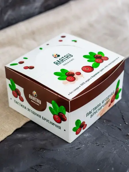 Пастила без сахара ягодная брусничная 900 гр Пастила без сахара ягодная брусничная 900 гр