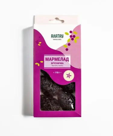 Мармелад ягодный Брусничка, 110г Мармелад ягодный Брусничка, 110г