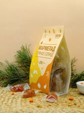 Мармелад ягодный Пряное Солнце облепиховый с пряностями, 250 гр Мармелад ягодный Пряное Солнце облепиховый с пряностями, 250 гр