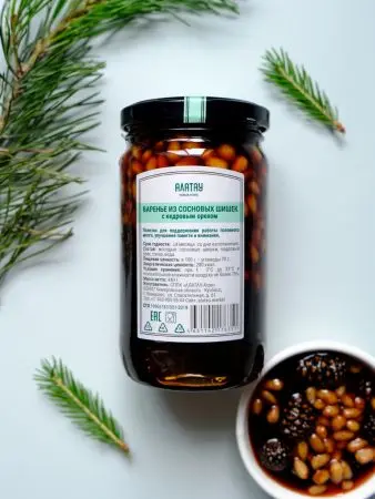 Варенье из сосновых шишек с кедровым орехом, 350 мл Варенье из сосновых шишек с кедровым орехом, 350 мл