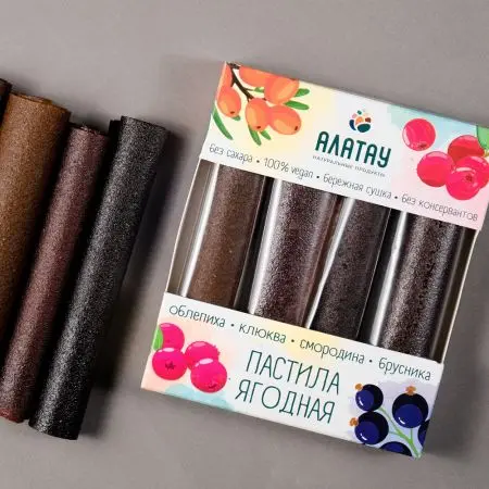 Пастила ягодная ассорти (без сахара) 180 гр Пастила ягодная ассорти (без сахара) 180 гр