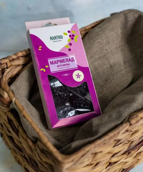 Мармелад ягодный Брусничка, 110г