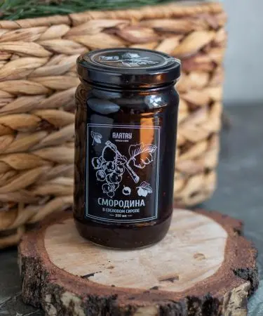 Черная смородина в сосновом сиропе, 350 мл Черная смородина в сосновом сиропе, 350 мл