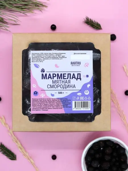 Мармелад ягодный Мятная смородина, 500 гр Мармелад ягодный Мятная смородина, 500 гр