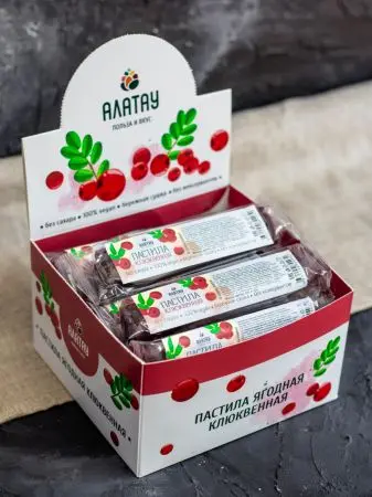 Пастила без сахара ягодная клюквенная 900 гр Пастила без сахара ягодная клюквенная 900 гр