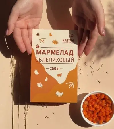 Мармелад ягодный Облепиховый, 250 гр Мармелад ягодный Облепиховый, 250 гр