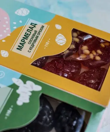 Мармелад "Сосновый" (с кедровым орехом), 110г Мармелад "Сосновый" (с кедровым орехом), 110г